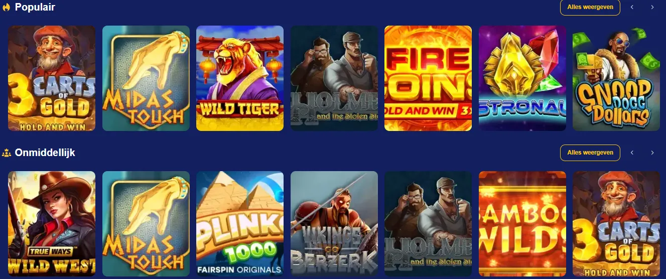 Jackpot slots Koning Casino